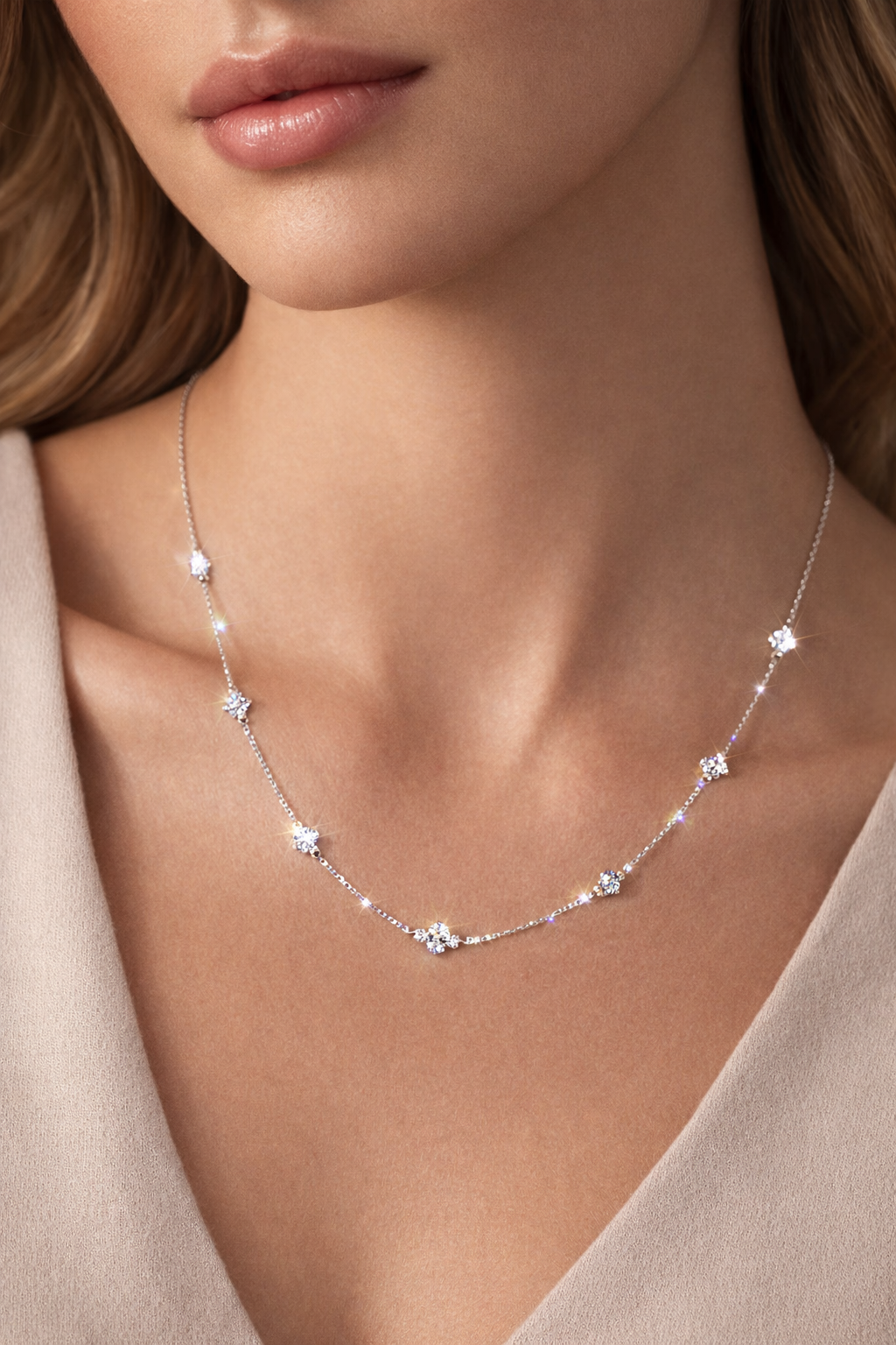 Celeste Clover Necklace