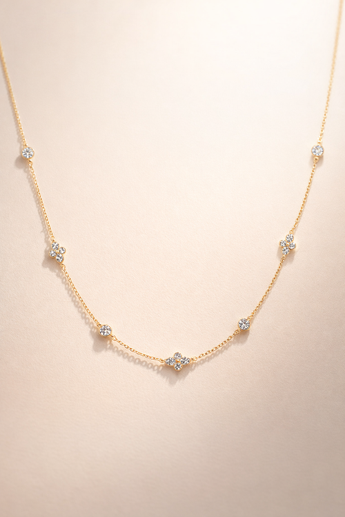 Celeste Clover Necklace